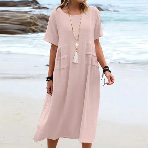 Ava | Elegant Cotton Dress